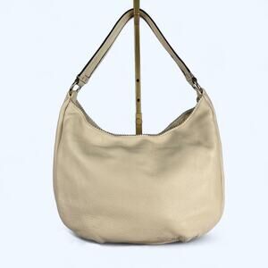 Antonio Melani Beige Leather Bag Purse Braided Shoulder Strap